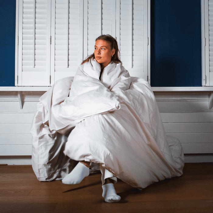 Dekbedovertrekset katoen satijn creme 100% biologisch | Wocha