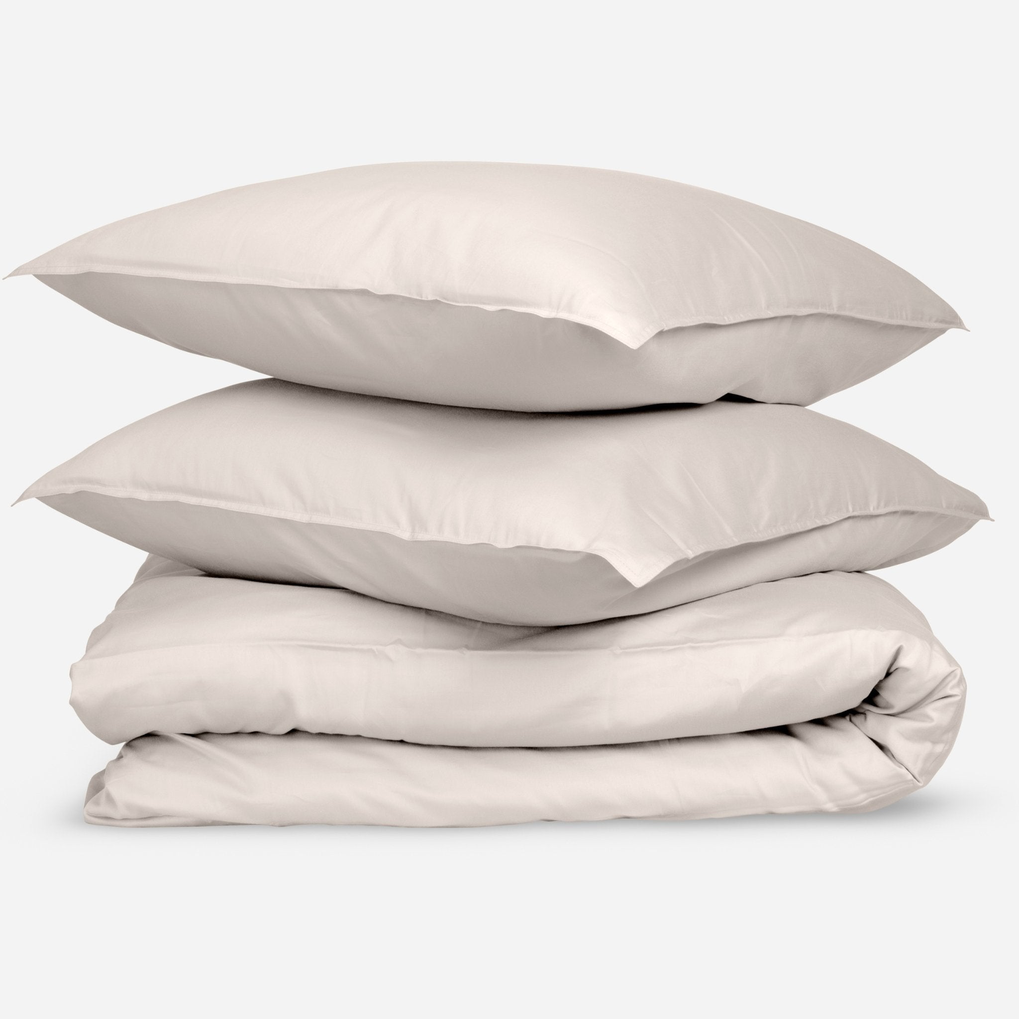 Dekbedovertrek katoen satijn creme