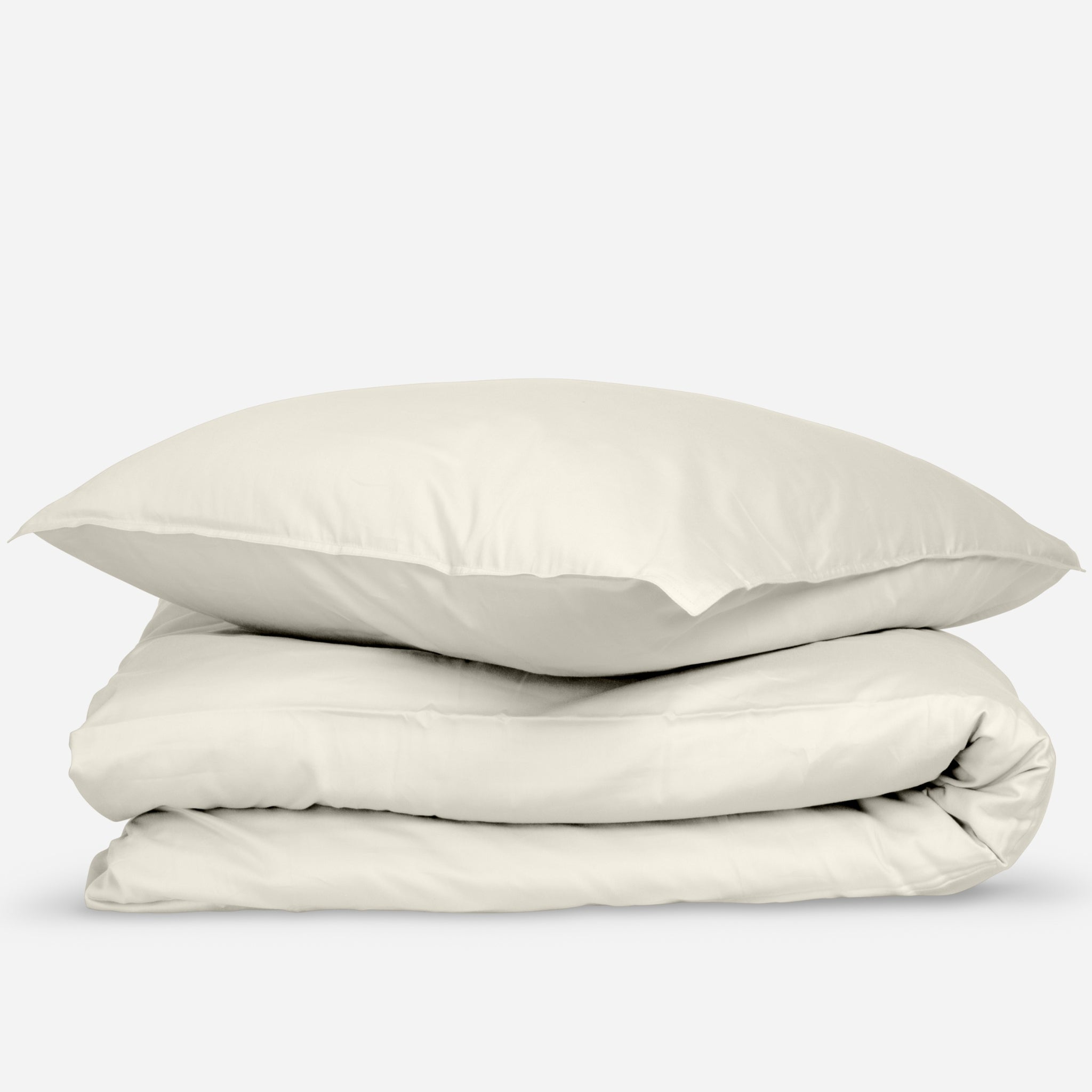 Dekbedovertrekset van Wocha met een kussensloop en een dekbedovertrek, natural kleurig, natuurlijke stof zonder chemicalien.