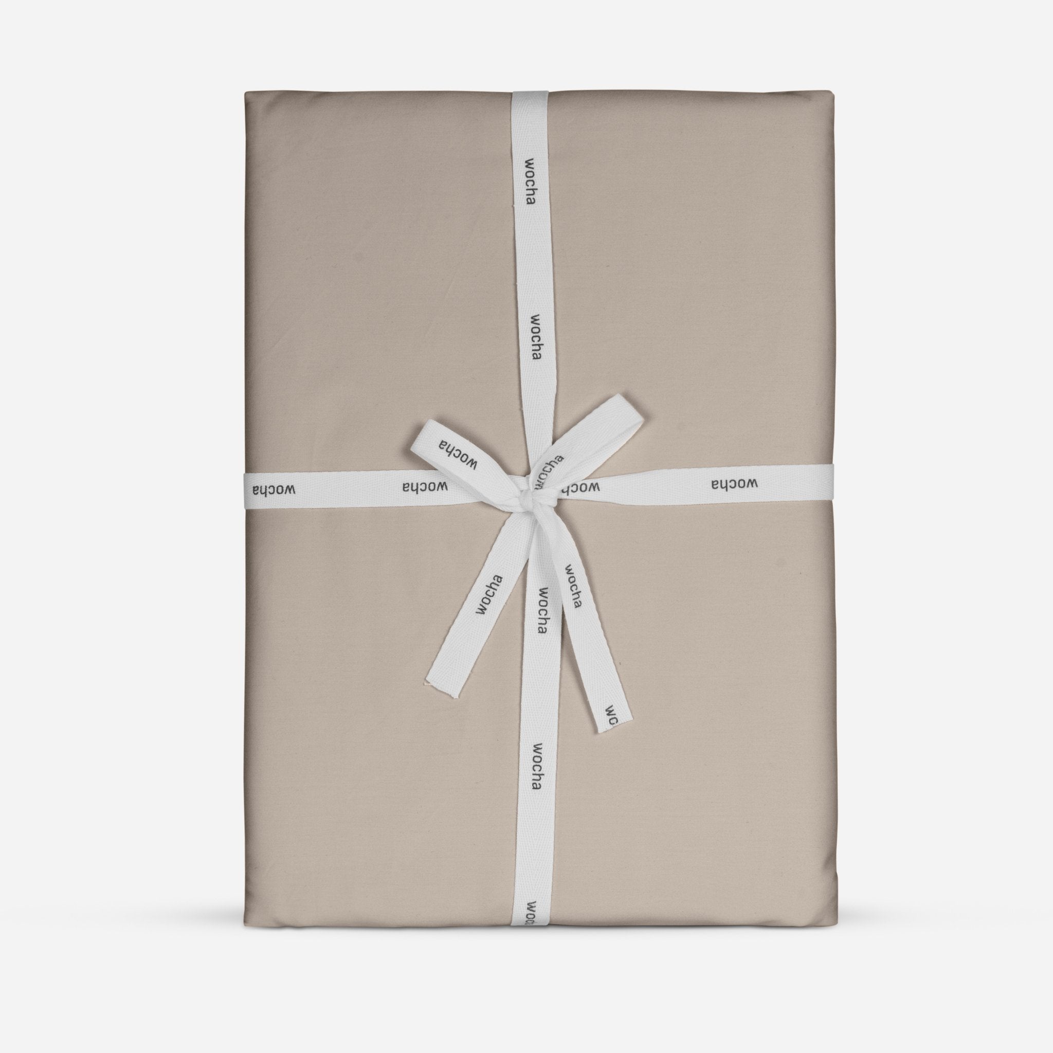 Dekbedovertrek katoen satijn taupe 
Katoen satijn dekbedovertrek met luxe glans – zacht en hypoallergeen voor een goede nachtrust