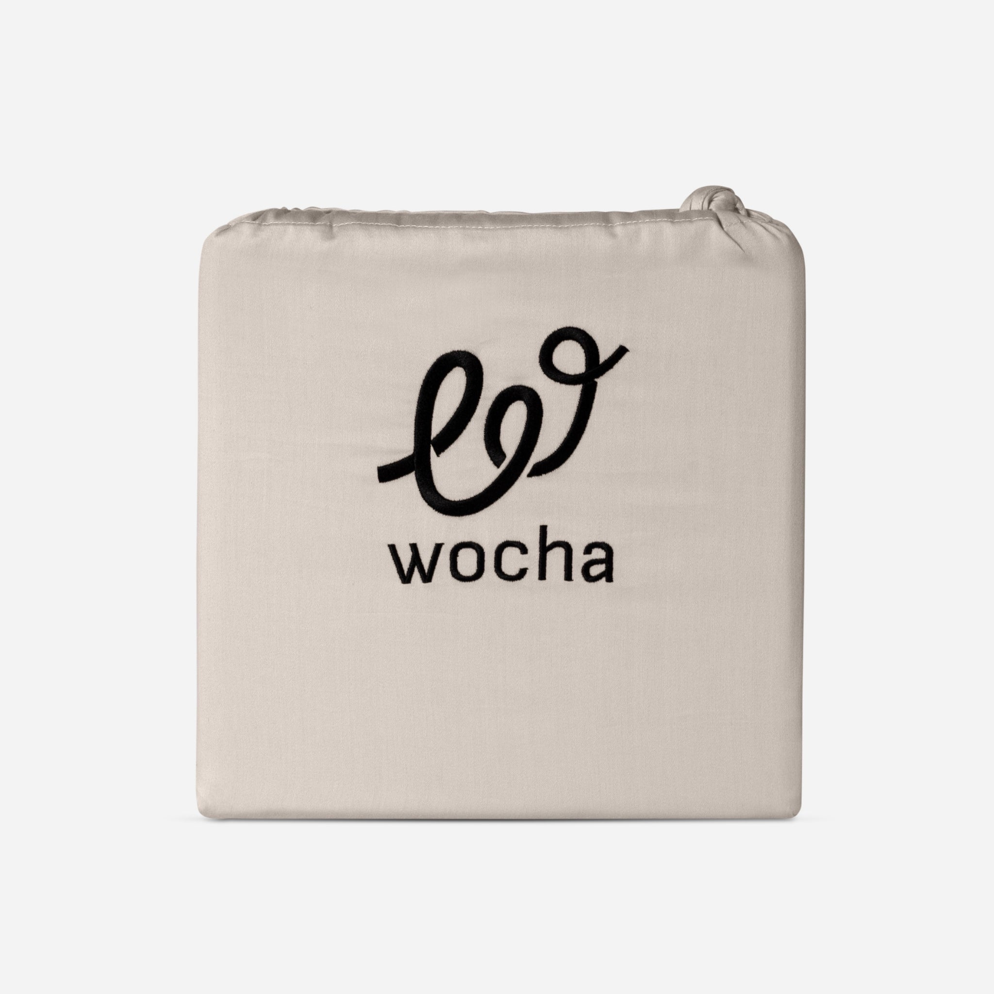 Kussenslopen Katoen Satijn Taupe