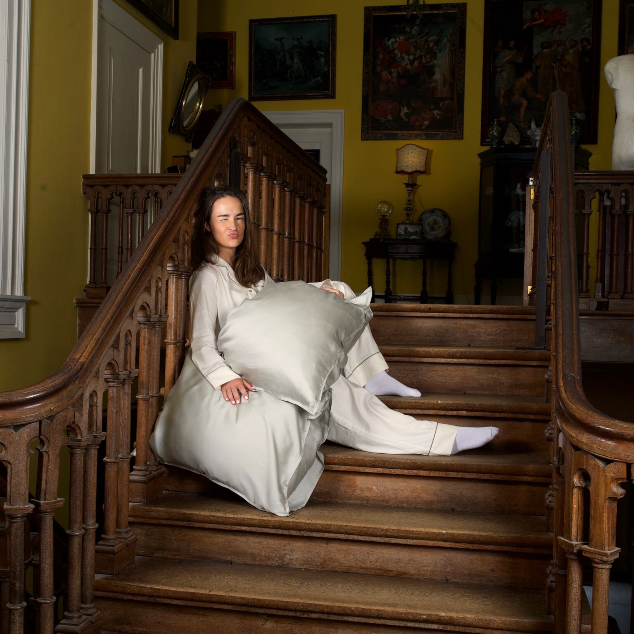 Kussenslopen Tencel Mistgrijs