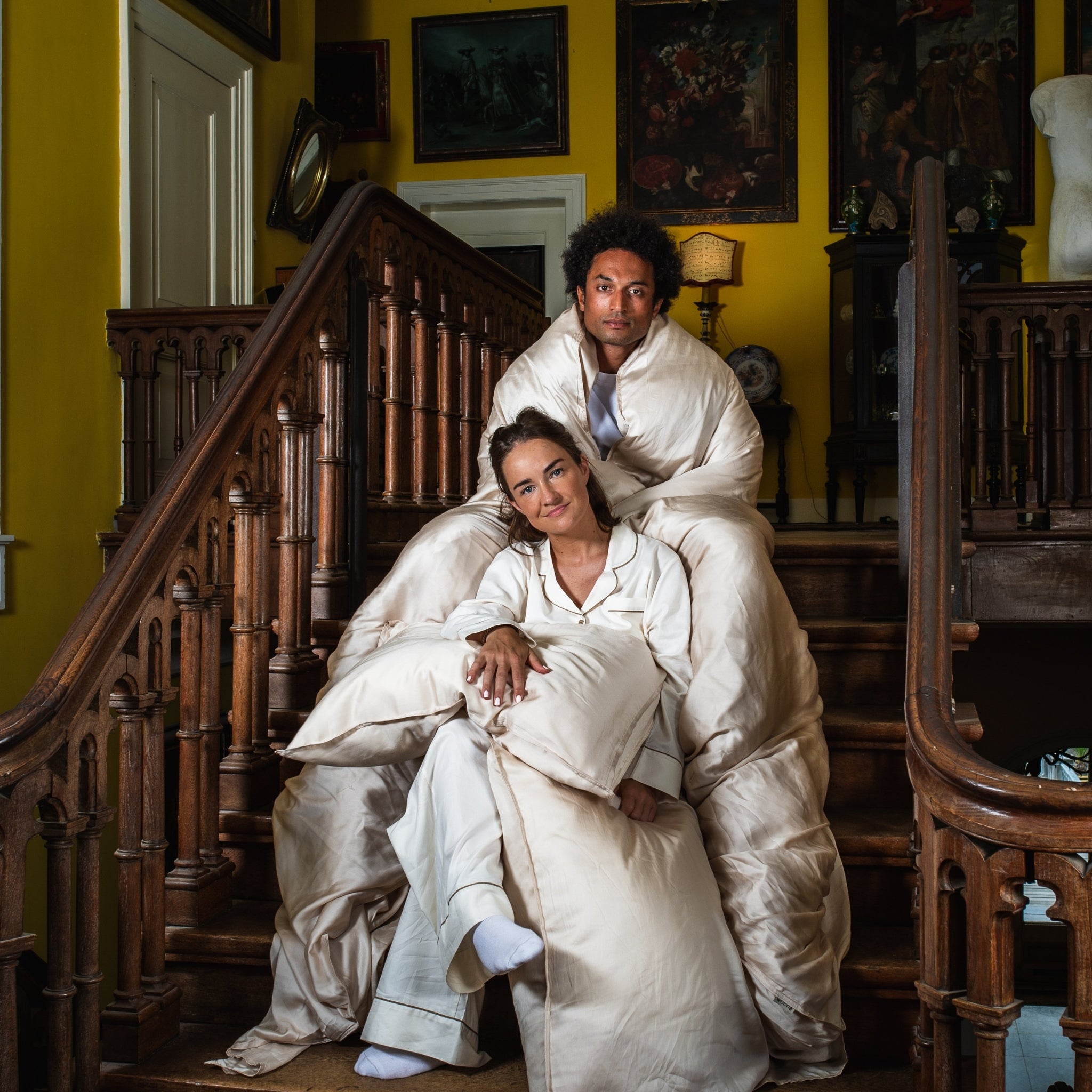 Dekbedovertrek tencel oatm*lk