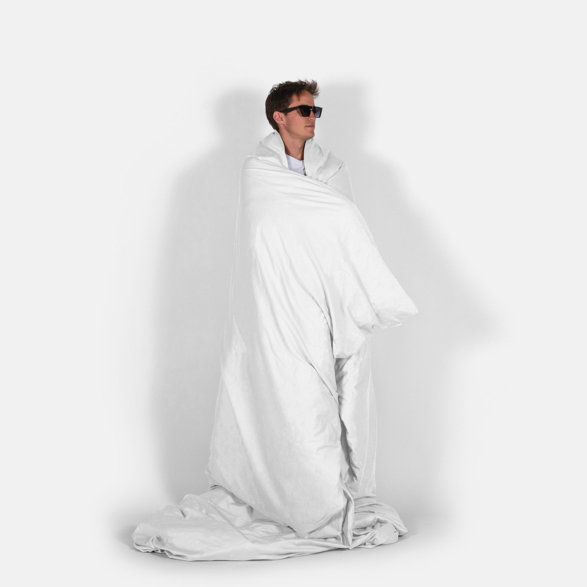 Dekbedovertrek katoen satijn wit