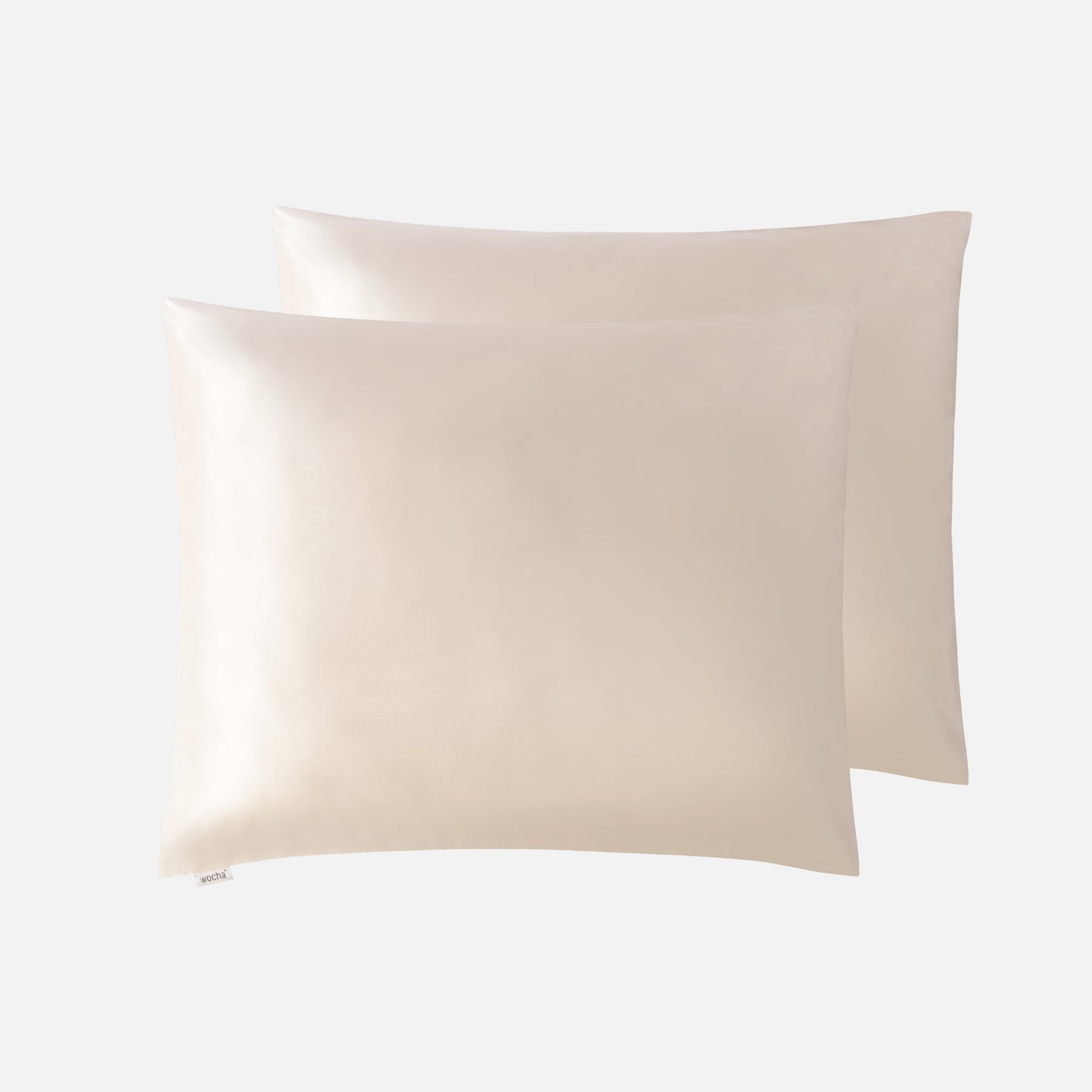 Zijden Kussenslopen Champagne - Set van 2 - Zijden slaapmasker met verstelbare band – ultrazacht voor een verstoorde slaap