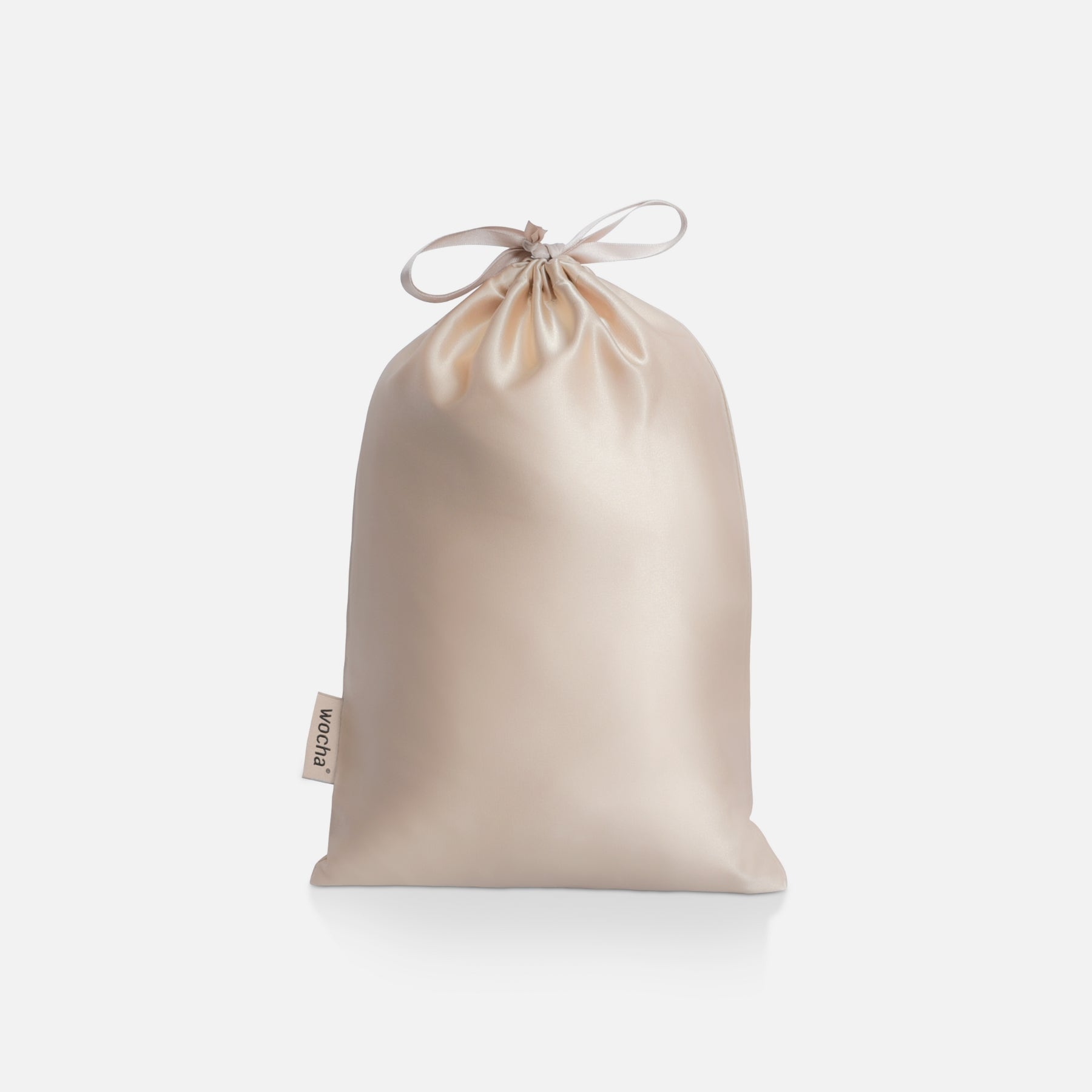 Zijden kussensloop champagne