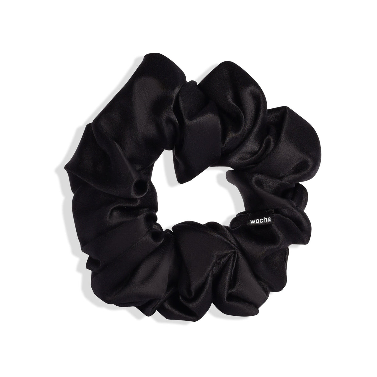 Zijden scrunchie zwart